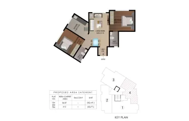 SATYNEELAYAM CHS – 2BHK- Carpet Area 612 sq. ft. Naupada, Thane West